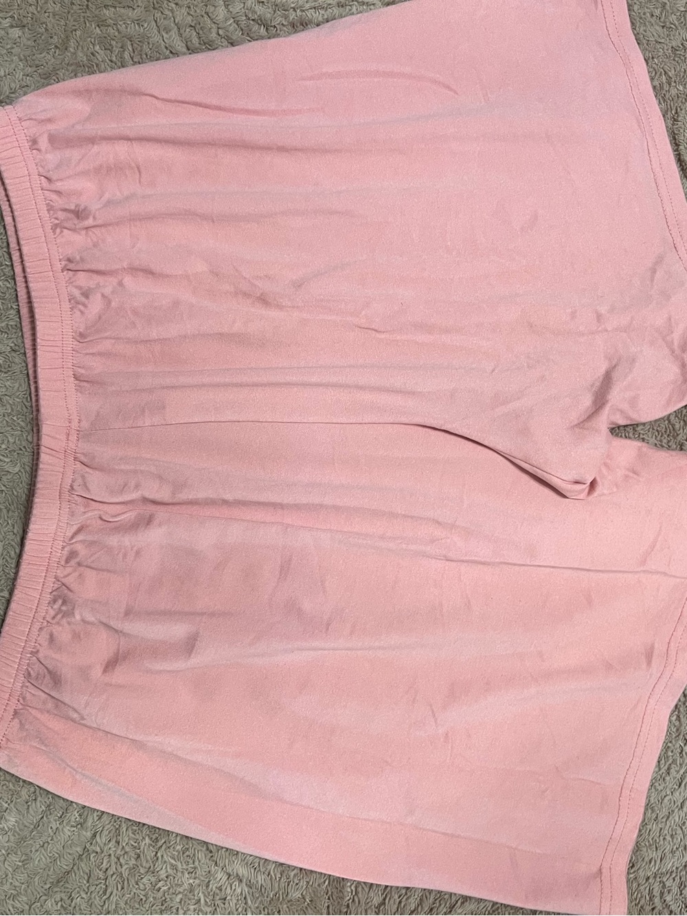 Women's Athletic Pink Lounge Shorts with Elastic Waist